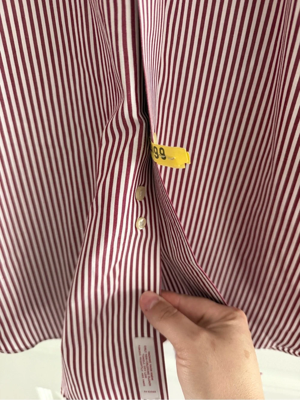 Brookes Brothers Men's Striped Button-Down Shirt - Red/White